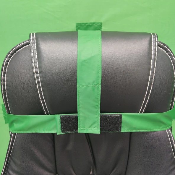 Canlı E-Spor Arka Plan Bezi Katlanabilir Çift Katmanlı L Boy Mavi Yeşil 142cm - 5