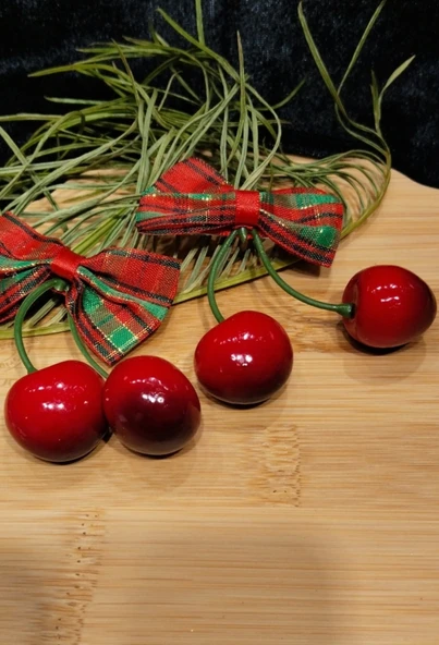 Monalisa Home  Maşalı Lüks Kırmızı Kiraz Toka ürün görseli 1