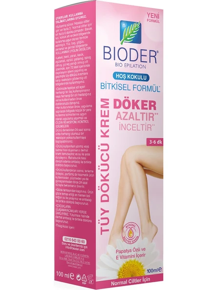 Bioder Tüy Dökücü Krem Normal Cilt 100 ml