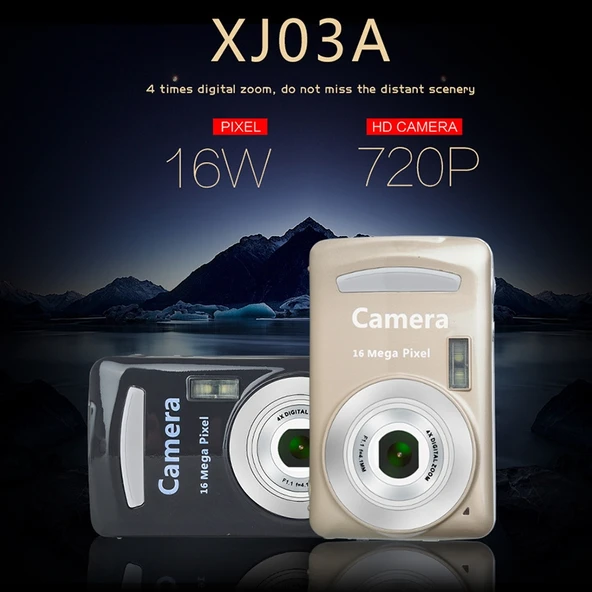 2.4 Inç 16MP 720P Mini Dijital Çocuk Kamerası Altın Renk - 3