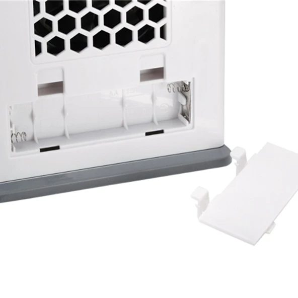 Masaüstü Mini Hava Soğutucu Pil ve USB ile Çalışan Dijital Ekranlı Çift Kullanımlı Klima - 5