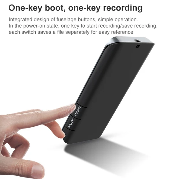 M22 Taşınabilir Bluetooth Dokunmatik Ekran MP3 Çalar Kayıt Cihazı E-Kitap 4GB Siyah - 5