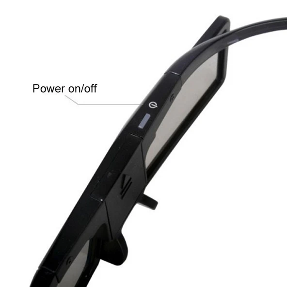 Bluetooth Aktif Shutter 3D Gözlük Evrensel Samsung Sony Epson 5200 Projektör Uyumlu - 3