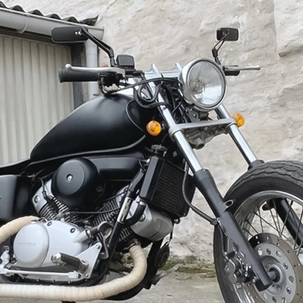 Parlaklığı Önleyici Kare Alüminyum Motosiklet Yan Aynası - 6