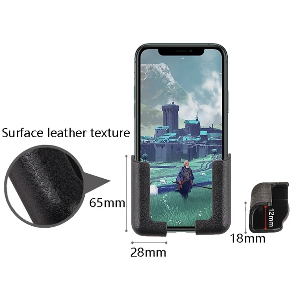 Araç Sürüş Kontrol Ünitesi Yapıştırmalı Ayarlanabilir Genişlikte Siyah Telefon Tutucu 1 Çift - 3