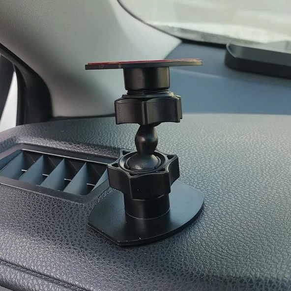 Mini Gimbal Kamera Aparatı Masaüstü Telefon ve Kayıt Cihazı Çift Montajlı - 4