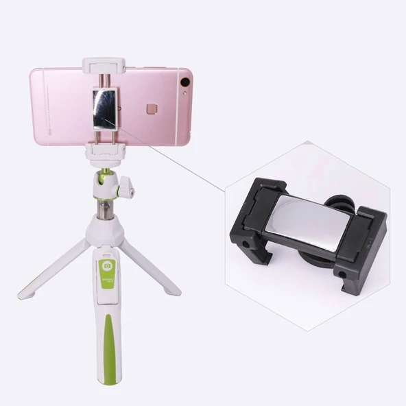 Benro MK10 Mavi Bluetooth Kumandalı Selfie Çubuğu Tripod - 4