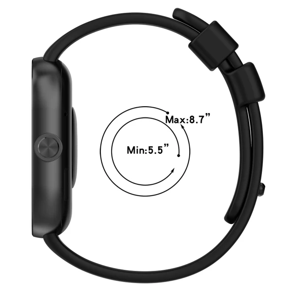 Xiaomi Redmi Watch 4 Siyah Silikon Spor Saat Kayışı - 5