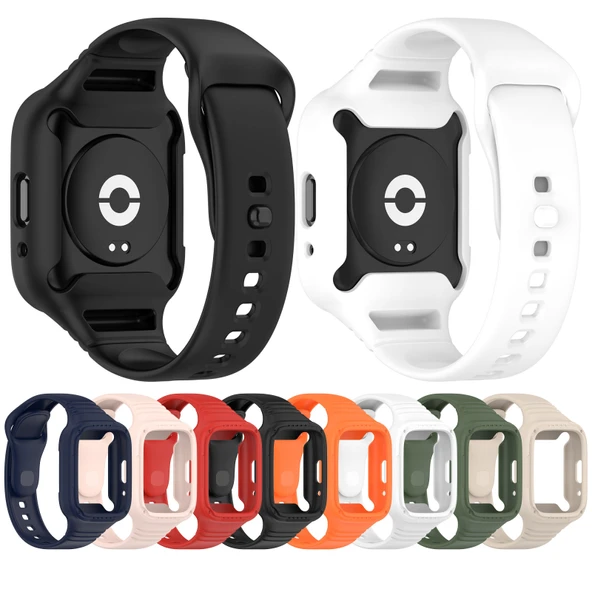 Xiaomi Redmi Watch 3 Active Tam Kapsül Silikon Saat Kayışı Koyu Yeşil - 4