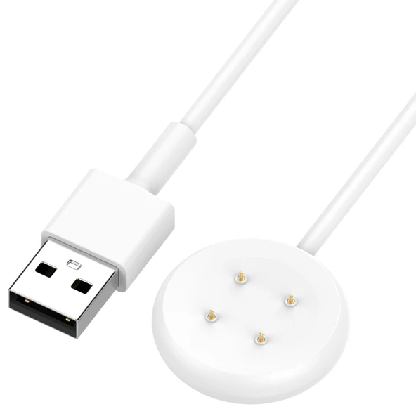 Google Pixel Watch 2 USB Arayüzlü Akıllı Saat Şarj Kablosu 1 Metre Beyaz - 3