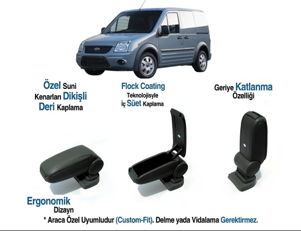 FORD CONNECT ARACA ÖZEL KOL DAYAMA VİDASIZ KOLÇAK 2002 2003 2004 2005 2006 2007 2008 2009