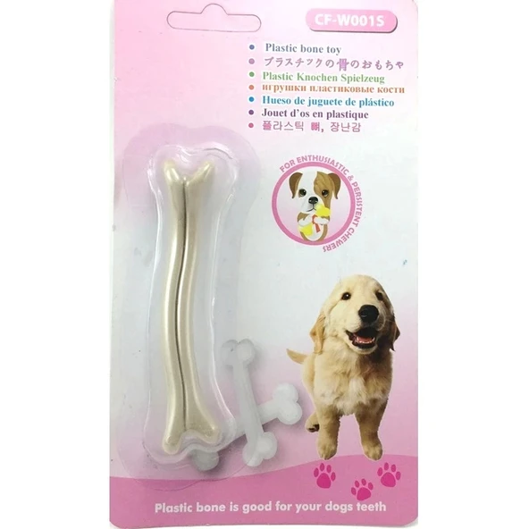 Biftek Aromalı Köpek Plastik Diş Çıkarma Oyuncağı 10 cm ürün görseli