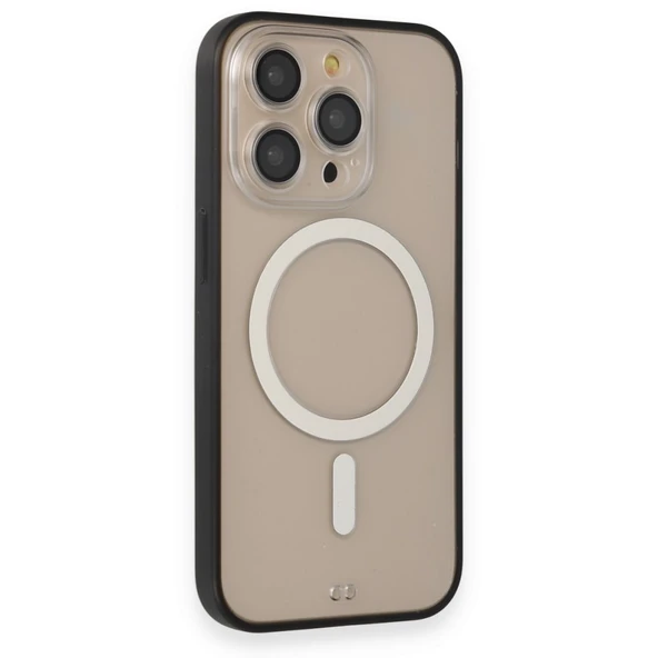 İPhone 14 Pro Uyumlu Siyah Magsafe Özellikli Gora Kılıf