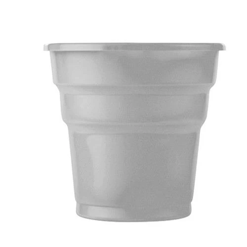 Omeyva 23 Cm. Plastik Mika Gümüş Sorfa Piknik Seti - 24 Kişilik Tabak Bardak Çatal Kaşık Takımı - 3