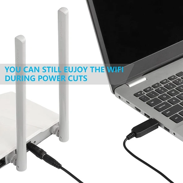 DC 5V den DC 9V 12V USB Voltaj Yükseltici Dönüştürücü Kablo 1A Güç Regülatörü LED Ekranlı - 4