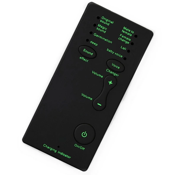 M1 Taşınabilir Mini Ses Değiştirici Modülatör Ayarlanabilir Ses Fonksiyonlu Telefon Bilgisayar Ses Kartı ve Mikrofon Aracı