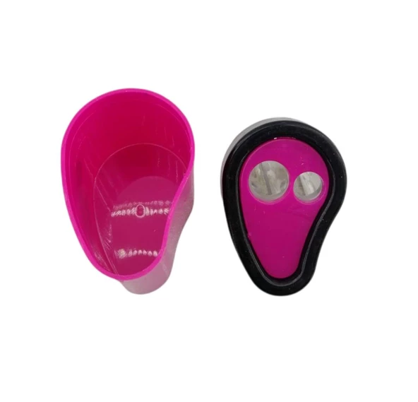 Osaka Pembe Çift Hazneli Damla Şekilli Kalemtraş - 3