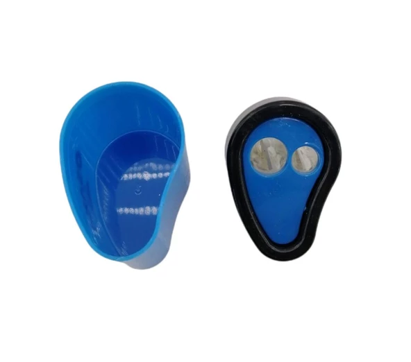 Osaka Mavi Çift Hazneli Damla Şekilli Kalemtraş - 3