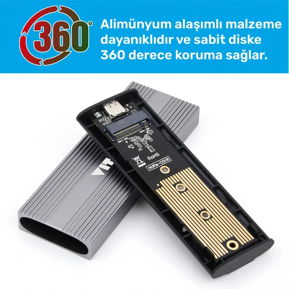 VIT 512GB TAŞINABİLİR DİSK | USB 3.1 Gen 2 | Metal Kasa V512GB - 5