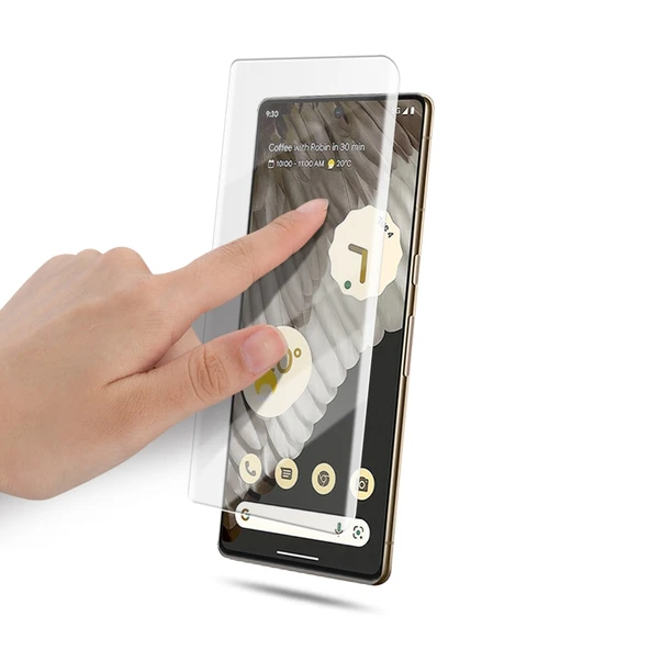 Google Pixel 7 Pro 5G Uyumlu Mocolo 9H 3D Tam Ekran UV Ekran Koruyucu - 3