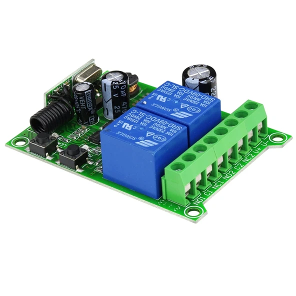 DC 12V 24V 48V Evrensel Elektrikli Kapı RF Kablosuz Uzaktan Kumanda Röle Alıcı Seti - 3