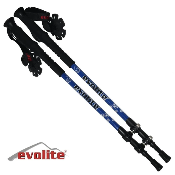 Evolite Speed-Lock Dıştan Kilitli Trekking Batonu EVO-31 Mavi