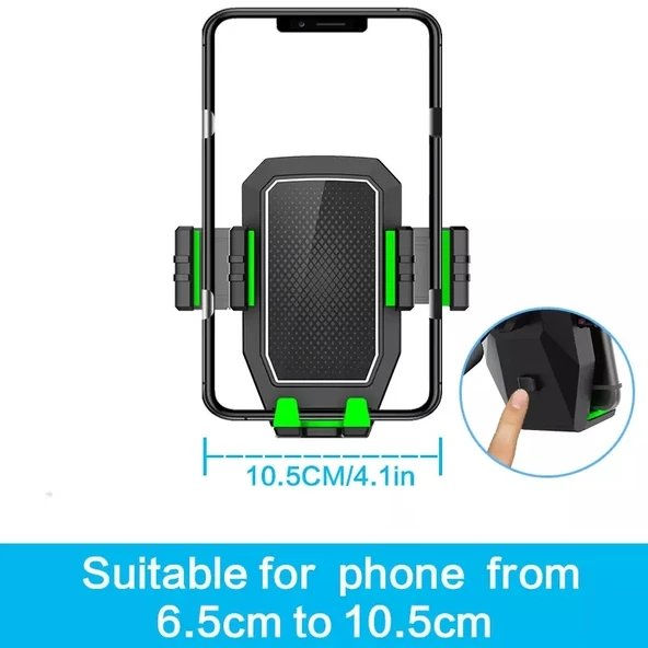 D001 Model Uzun Kollu Sağlam Cep Telefonu Tutucu - Kamyon Ekskavatör Forklift İçin - 5