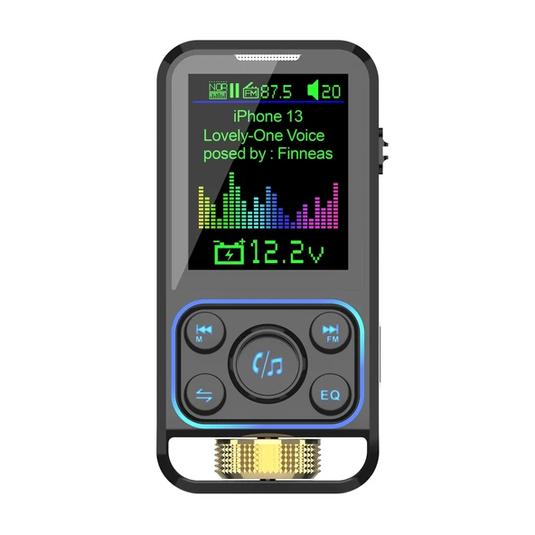 BC83 Ayarlanabilir Ekvalayzerli Kablosuz Araç MP3 Çalar FM Verici - 2