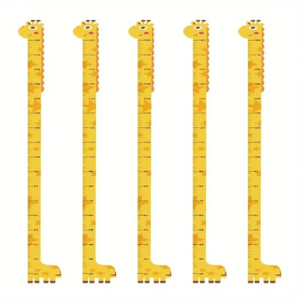Sevimli Sarı Zürafa Boy Ölçüsü Sticker ürün görseli