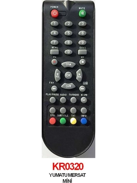 Yumatu Mersat Mini Pvr Usb, Rowell Usb, Herz HR-7200 Pvr, Rose DR-7400 Usb, Microstar Msr-8 USB Uydu Kumandası