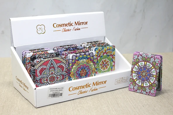 Taşlı El Aynası Dikdörtgen İnce Model 1 ürün görseli