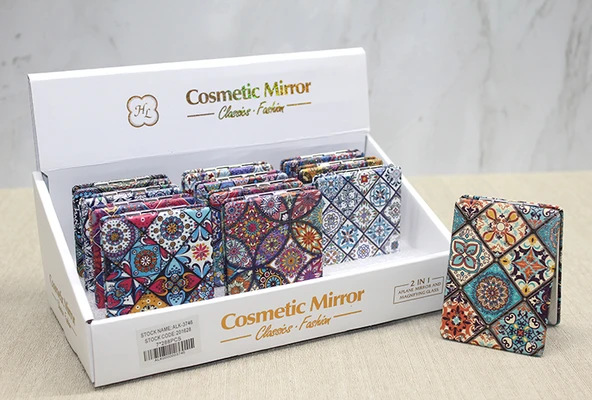 Taşlı El Aynası Dikdörtgen İnce Model 6 ürün görseli