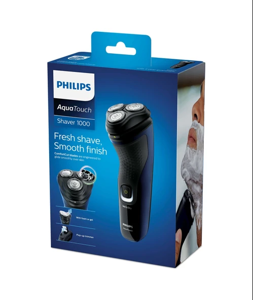 Philips S1323/41 Aquatouch Islak ve Kuru Tıraş Makinesi Lacivert - 5