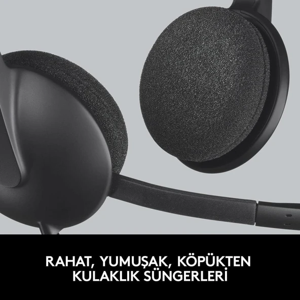 Logitech H340 USB Kablolu Kulak Üstü Kulaklık Teşhir - 7