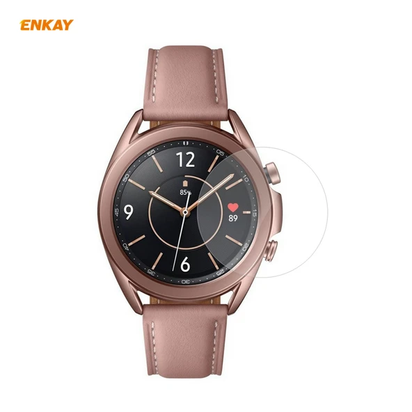Samsung Galaxy Watch3 41mm Uyumlu 2li ENKAY Hat-Prince Şeffaf HD PET Ekran Koruyucu Film - 2