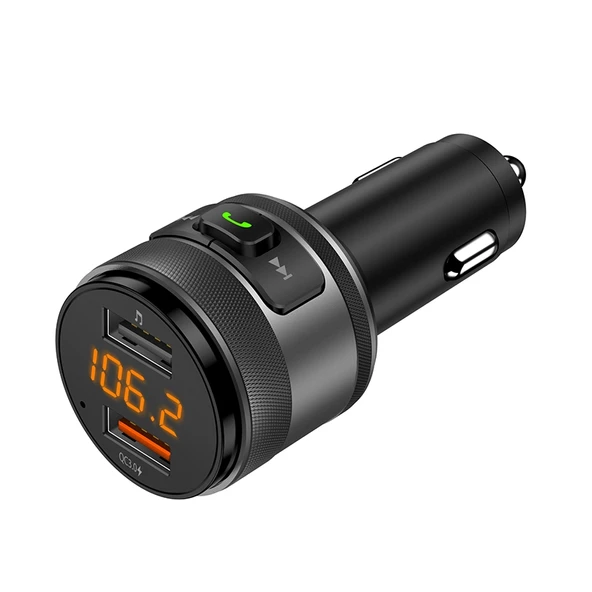 C57 Model Hızlı Kablosuz FM Verici Bluetooth 50 Eller Serbest Araç Şarj Cihazı USB MP3 Çalar - 2