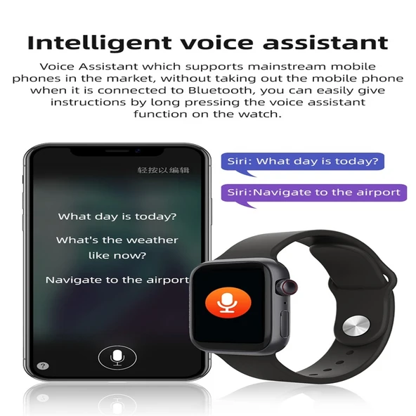 LD5 1.54 İnç Renkli Ekran Akıllı Saat Mavi IP67 Su Geçirmez Bluetooth Telefon Kalp Atış Hızı Kan Basıncı Uyku Takibi - 9