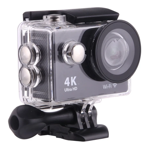 H9 4K Ultra HD 1080P 12MP 2 Inç LCD Ekran WiFi Spor Kamerası Siyah 170 Derece Geniş Açı Lens 30m Su Geçirmez - 3