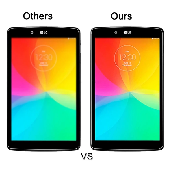 LG G Pad 7.0 V400 Uyumlu 0.4mm 9H Sertlikte 2.5D Patlamaya Dayanıklı Temperli Cam Ekran Koruyucu - 4