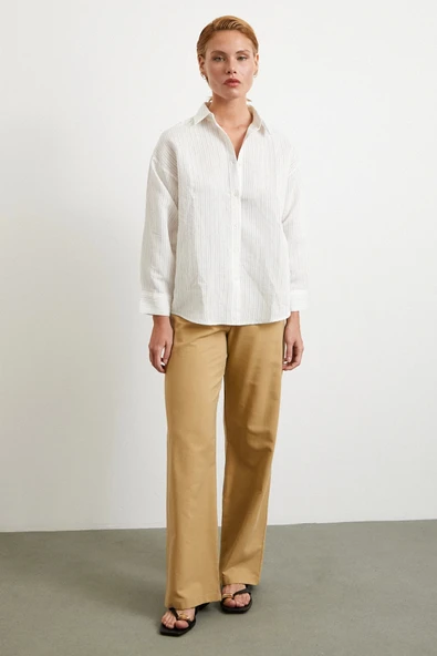 Simetrik Çizgili Gömlek Taş - 2