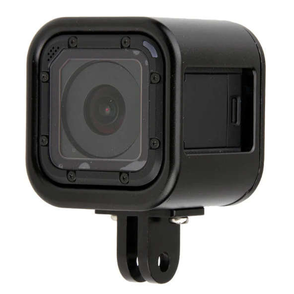 GoPro HERO5 Session HERO4 Session HERO Session Uyumlu Siyah CNC Alüminyum Alaşımlı Koruyucu Kafes ve Arka Kapak