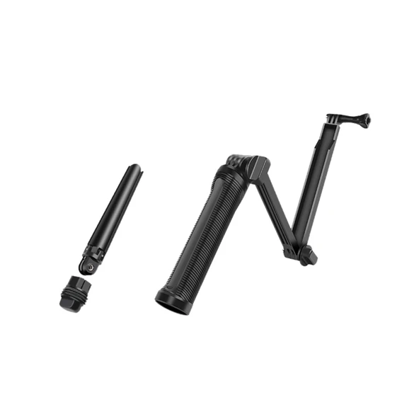 3 Yollu Monopod Tripod ve Tutacak Taşınabilir Sihirli Montaj Selfie Çubuğu GoPro Hero Serisi ve Diğer Aksiyon Kameraları için Uzatma Boyu 20-62cm - 2