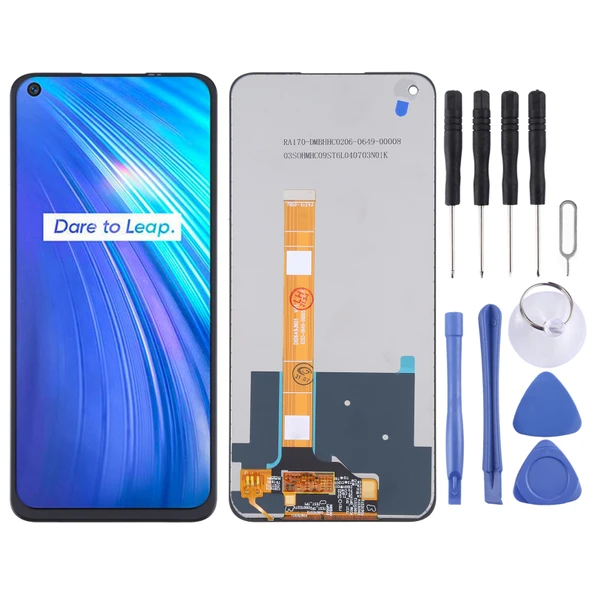 OPPO Realme 6 Uyumlu TFT LCD Ekran ve Dokunmatik Panel Komple Set