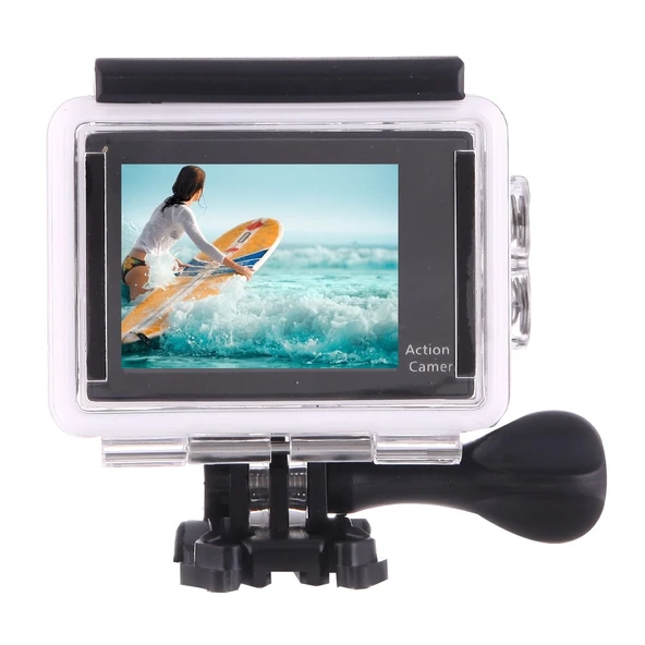 H9 4K Ultra HD 1080P 12MP 2 Inç LCD Ekran WiFi Spor Kamerası Siyah 170 Derece Geniş Açı Lens 30m Su Geçirmez - 4