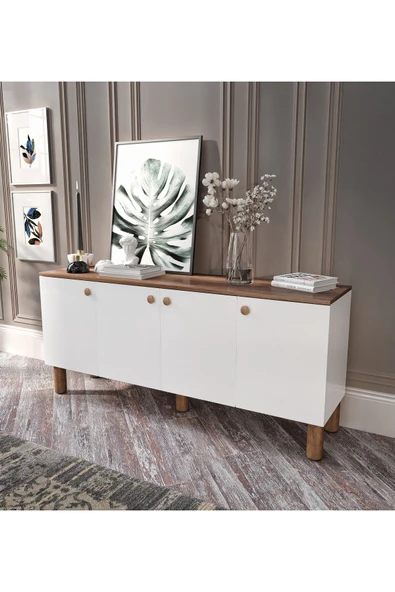 KZNMOB HOME Işık Çok Amaçlı Bohem Konsol, Bohem Salon Mobilyası - Tamamı 1. Kalite Mdf ürün görseli
