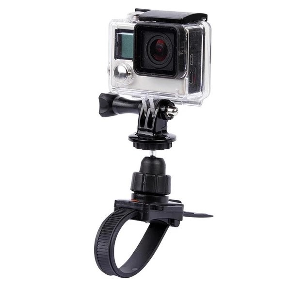 Kafa Kayışlı ve Kask Aparatlı Kamera Tripod Tutucu Siyah GoPro HERO4 3 Plus 2 1 XiaoMi YI SJCAM SJ4000 SJ5000 SJ6000 SJ7000 Kjstar Spor Kameralar İçin - 9