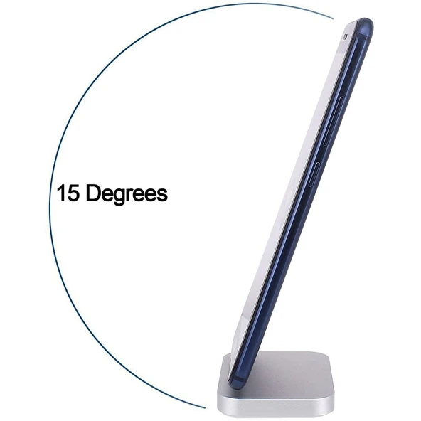 USB C Alüminyum Masaüstü Şarj İstasyonu Gümüş - 5