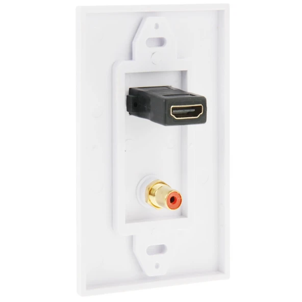 HDMI Dişi ve RCA Dişi Priz Duvar Paneli - 5