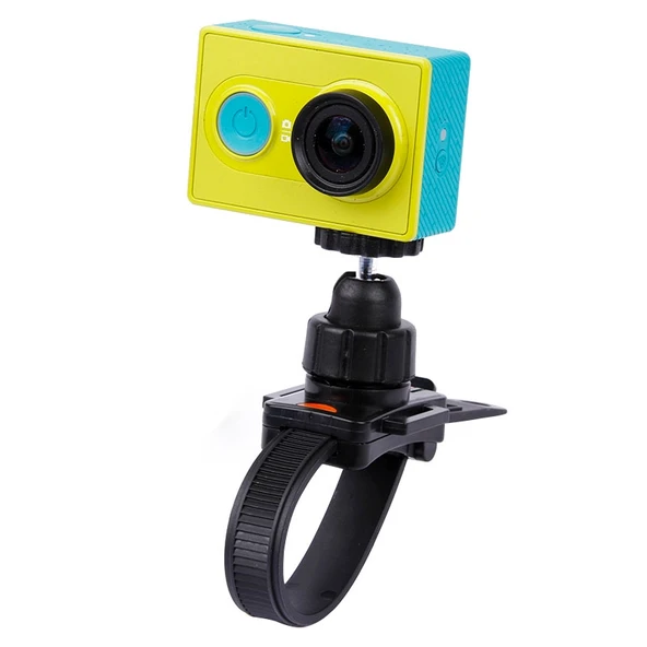 Kafa Kayışlı ve Kask Aparatlı Kamera Tripod Tutucu Siyah GoPro HERO4 3 Plus 2 1 XiaoMi YI SJCAM SJ4000 SJ5000 SJ6000 SJ7000 Kjstar Spor Kameralar İçin