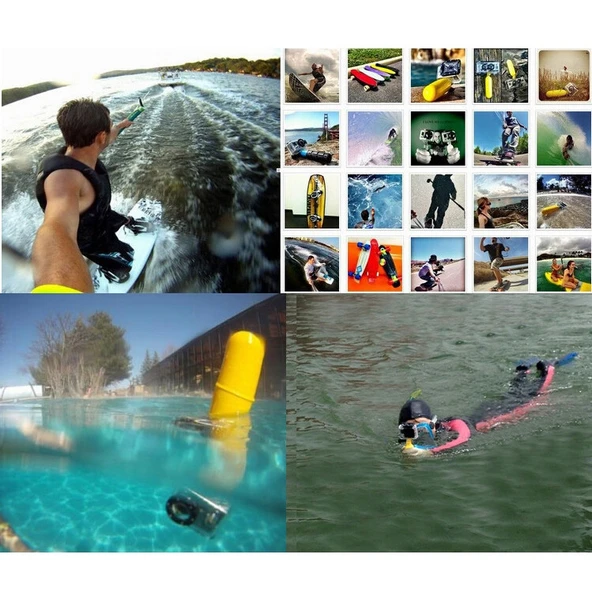 YKD-113 3 in 1 Selfie Çubuğu Monopod ve Yüzen Tripod Montaj Seti GoPro Insta360 DJI ve Diğer Aksiyon Kameralar İçin - 9
